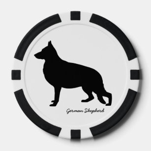 German Shepherd Poker Chips