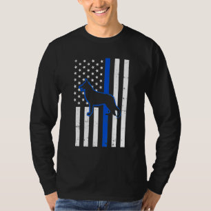 German Shepherd Police Dog K9 Patriotic T-Shirt