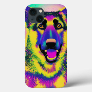 German Shepherd Pop Art   iPhone 13 Case