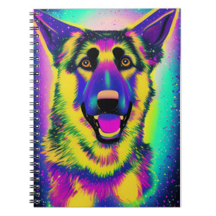 German Shepherd Pop Art      Notebook