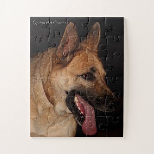 German Shepherd Portrait Jigsaw Puzzle