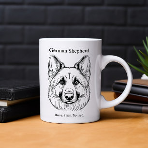 German Shepherd Portrait Mug