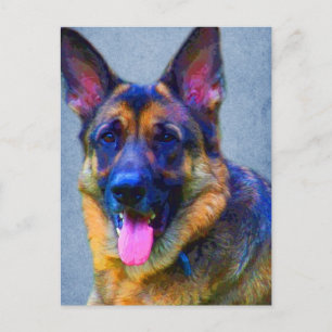 German Shepherd Portrait Postcards