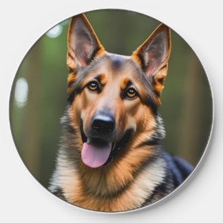 German Shepherd Portrait Wireless Charger