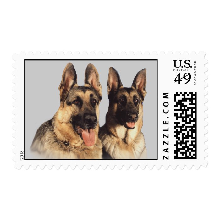 German Shepherd Postage Stamp