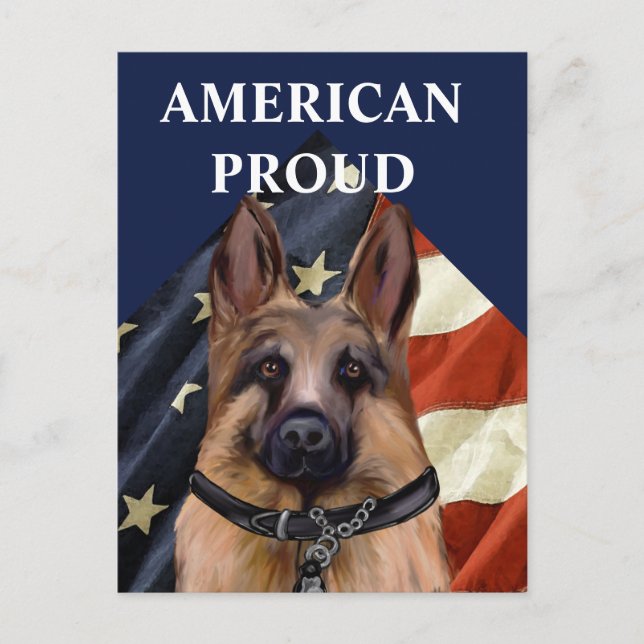 German Shepherd   Postcard (Front)