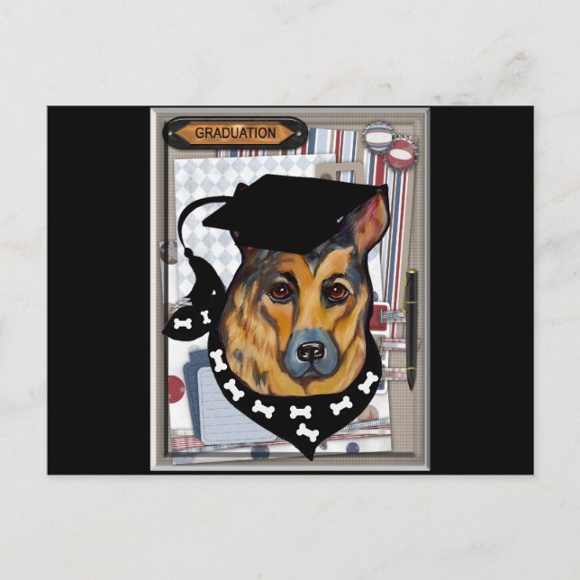 GERMAN SHEPHERD POSTCARD (Front)