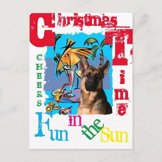 German Shepherd Postcard (Front)