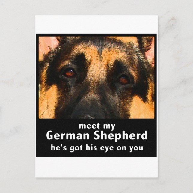 German Shepherd Postcard (Front)