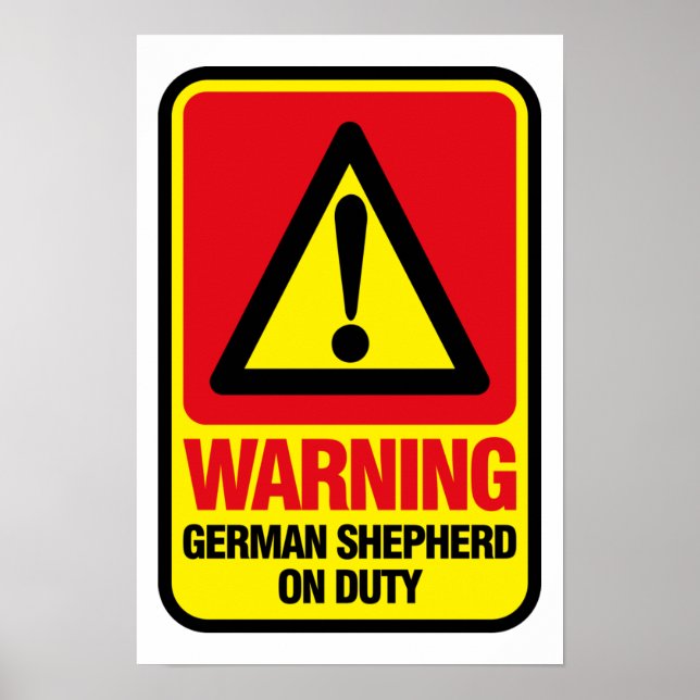 German Shepherd Poster (Front)