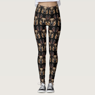 German Shepherd print. Leggings