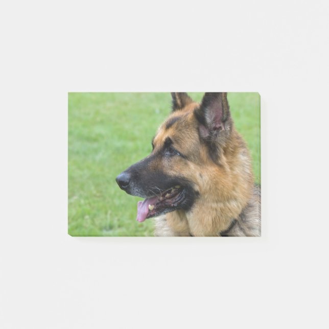 German Shepherd Profile Post-it Notes (Front)