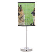German Shepherd Profile Table Lamp (Back)