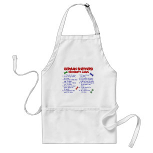 GERMAN SHEPHERD Property Laws 2 Adult Apron