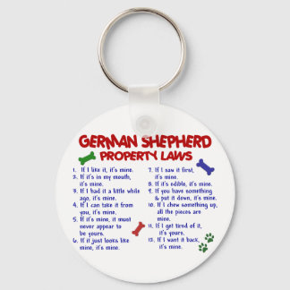 GERMAN SHEPHERD Property Laws 2 Keychain