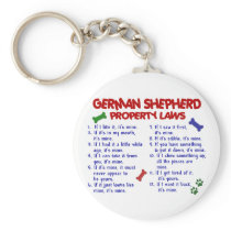 GERMAN SHEPHERD Property Laws 2 Keychain GERMAN SHEPHERD Property Laws 2 Keychain