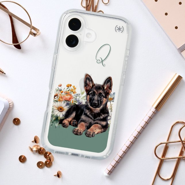 German Shepherd Pup  Speck iPhone Case (Creator Uploaded)