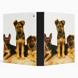 German Shepherd puppies binder