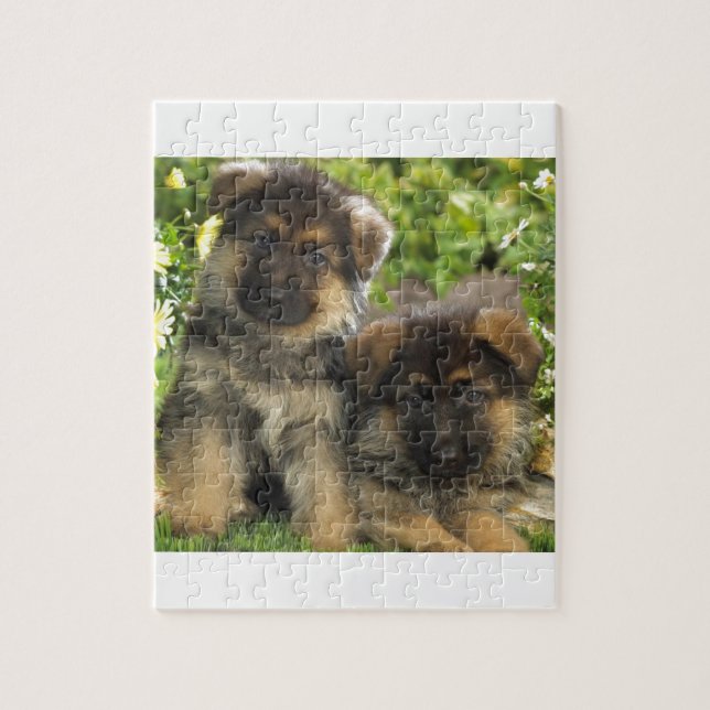 German Shepherd Puppies Jigsaw Puzzle (Vertical)