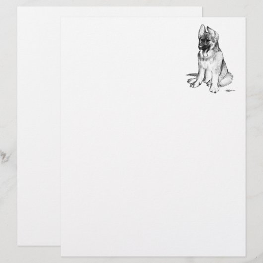 German Shepherd Puppy (Front/Back)