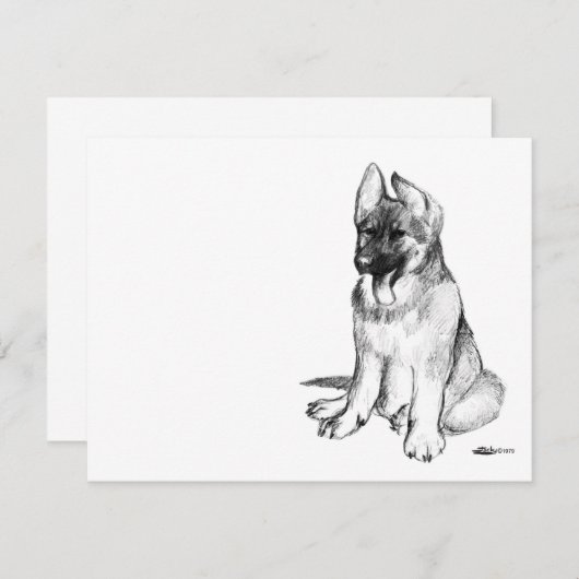 German Shepherd Puppy (Front/Back)