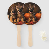 German Shepherd Puppy Autumn Delight Pumpkin