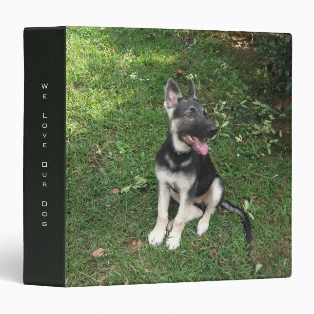 German Shepherd Puppy Binder (Front/Spine)
