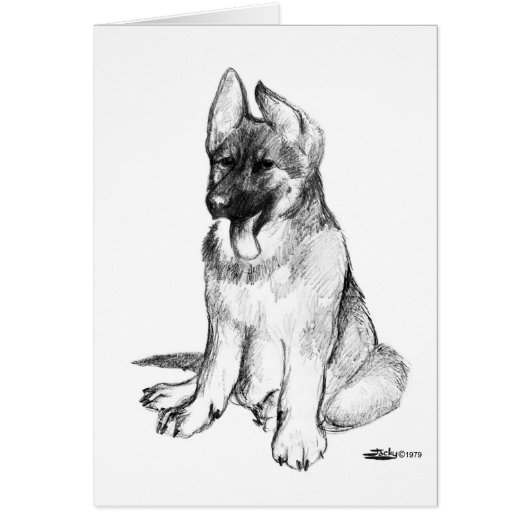 German Shepherd Puppy Cards (Front)