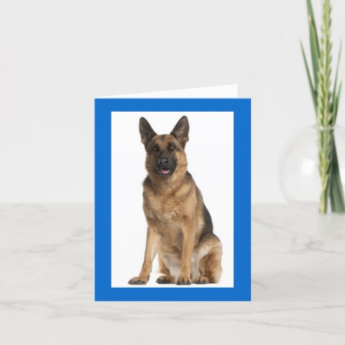 German Shepherd Puppy Dog Blank Note Card