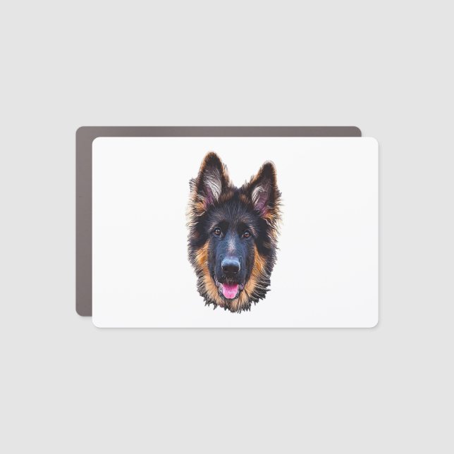 German Shepherd Puppy Dog   Car Magnet (Front)
