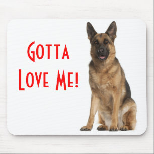 German Shepherd  Puppy Dog Computer Mousepad