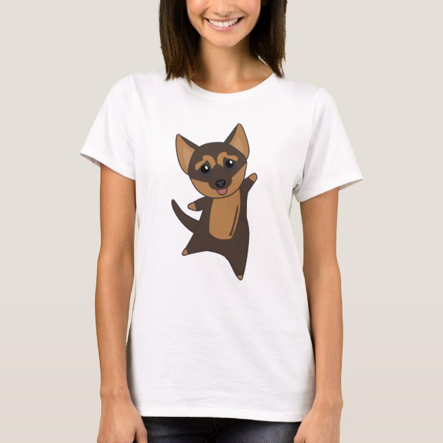 German Shepherd Puppy Dog T-Shirt (Front)