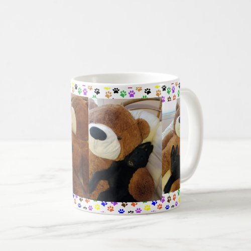 German Shepherd Puppy  Giant Teddy Bear ZKA Coffee Mug