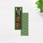 German Shepherd Puppy Green Bookmark (Desk)