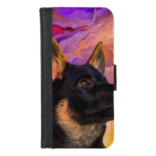 German Shepherd Puppy iPhone 87 Wallet Case