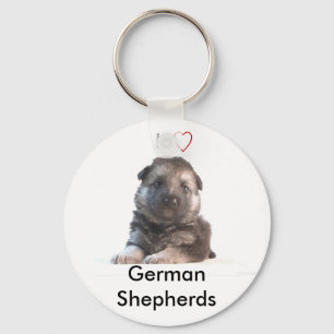 German Shepherd Puppy Keychain