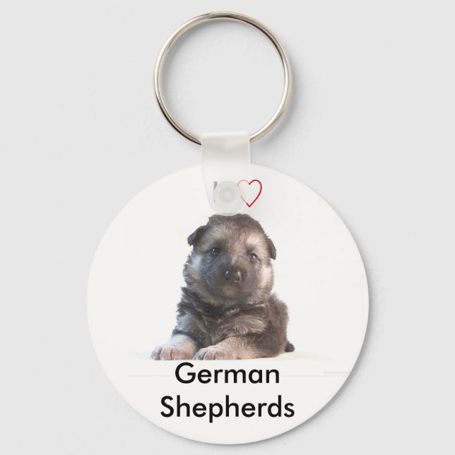 German Shepherd Puppy Keychain (Front)