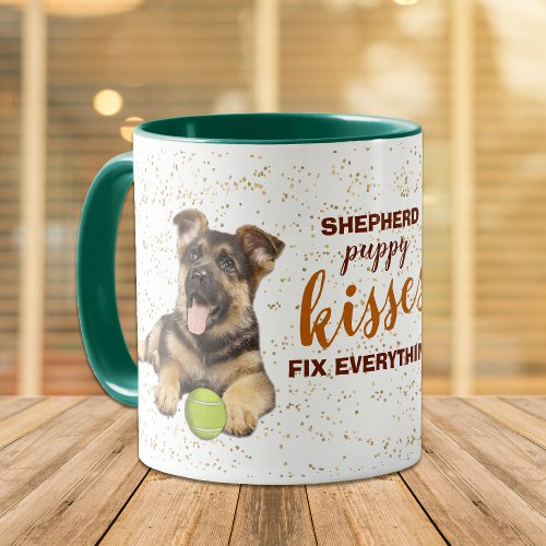 German Shepherd Puppy Kisses Fix Everything Mug