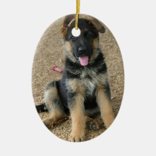 German Shepherd Puppy Ornament