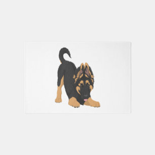 German Shepherd Puppy  Rug