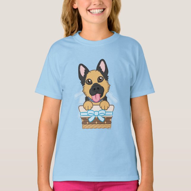 German Shepherd Puppy T-Shirt (Front)