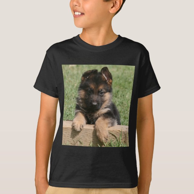 German Shepherd Puppy T-Shirt (Front)