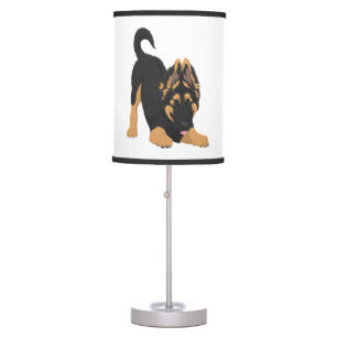 German Shepherd Puppy Table Lamp