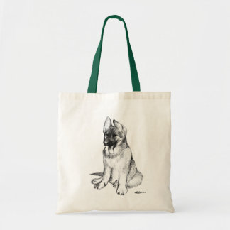 German Shepherd Puppy Tote Bag