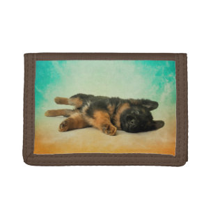 German Shepherd Puppy Tri-fold Wallet