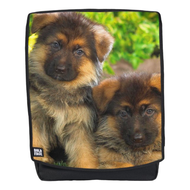 German Shepherd Pups Backpack (Front)