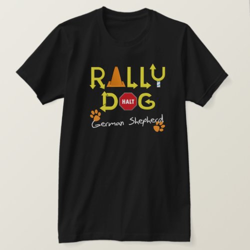 German Shepherd Rally Dog T_Shirt