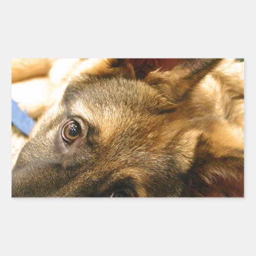 German Shepherd Rectangular Sticker