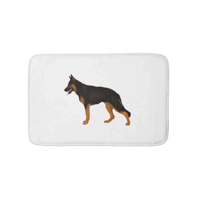 German Shepherd Red  Black Blanket  Bath Mat (Front)