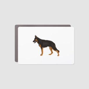 German Shepherd Red Black Blanket Car Magnet